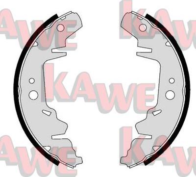 Kawe 07280 - Комплект тормозных колодок, барабанные autodnr.net