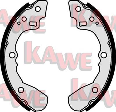 Kawe 07440 - Комплект тормозных колодок, барабанные autodnr.net