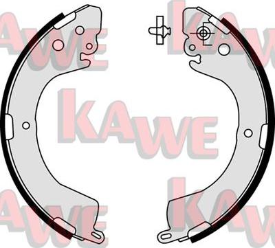 Kawe 07620 - Комплект гальм, барабанний механізм autocars.com.ua