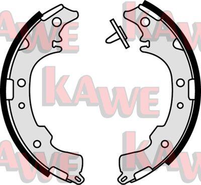 Kawe 07840 - Комплект тормозных колодок, барабанные autodnr.net