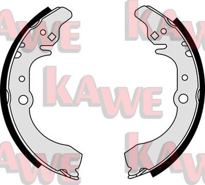 Kawe 07880 - Комплект тормозных колодок, барабанные autodnr.net