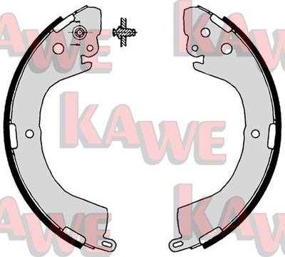 Kawe 07890 - Комплект гальм, барабанний механізм autocars.com.ua