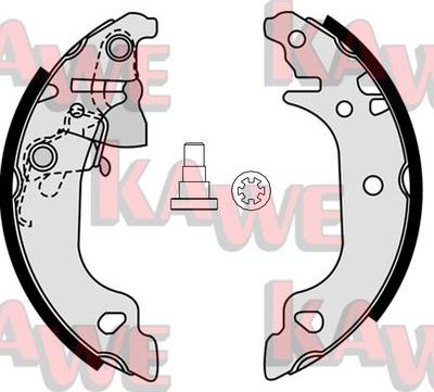 Kawe 07920 - Комплект тормозных колодок, барабанные autodnr.net