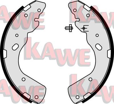 Kawe 08450 - Комплект тормозных колодок, барабанные autodnr.net