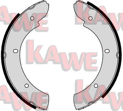Kawe 08810 - Комплект гальм, ручник, парковка autocars.com.ua