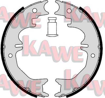 Kawe 08850 - Комплект гальм, ручник, парковка autocars.com.ua