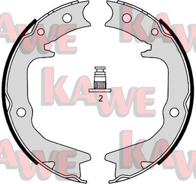 Kawe 08920 - Комплект тормозов, ручник, парковка autodnr.net