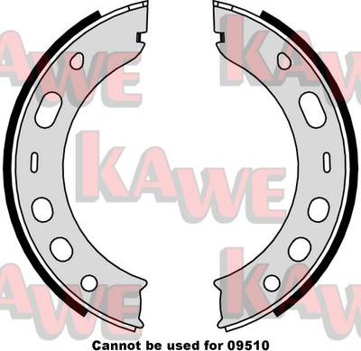 Kawe 09000 - Комплект тормозов, ручник, парковка autodnr.net