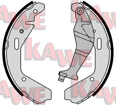 Kawe 09130 - Комплект гальм, барабанний механізм autocars.com.ua