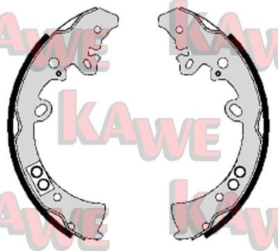 Kawe 09200 - Комплект гальм, барабанний механізм autocars.com.ua