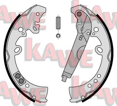 Kawe 09205 - Комплект гальм, барабанний механізм autocars.com.ua
