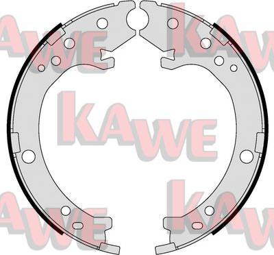 Kawe 09410 - Комплект гальм, ручник, парковка autocars.com.ua