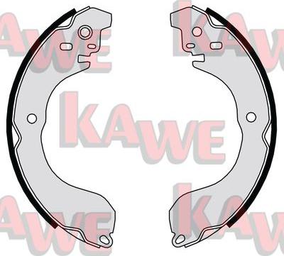 Kawe 09480 - Комплект тормозных колодок, барабанные autodnr.net