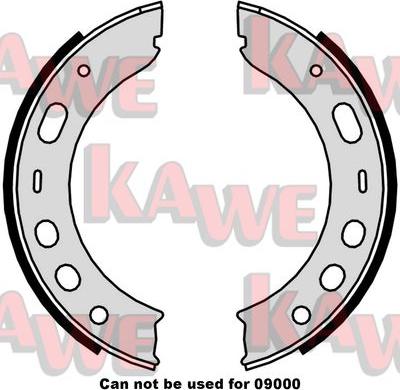 Kawe 09510 - Комплект тормозов, ручник, парковка autodnr.net