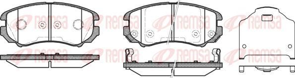 Kawe 0953 12 - Гальмівні колодки, дискові гальма autocars.com.ua