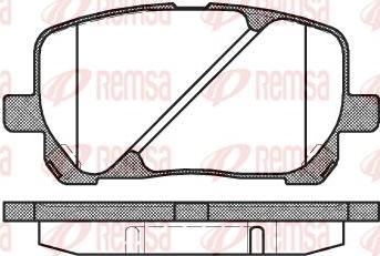 Kawe 0954 00 - Гальмівні колодки, дискові гальма autocars.com.ua