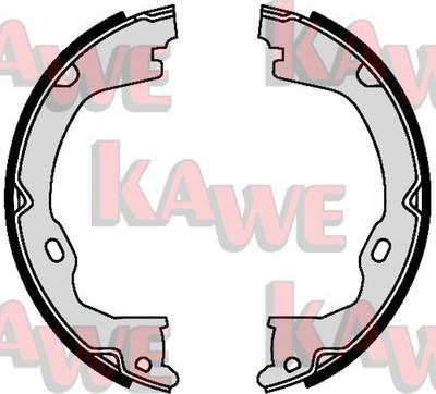 Kawe 09550 - Комплект гальм, ручник, парковка autocars.com.ua