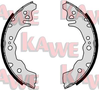 Kawe 09650 - Комплект тормозных колодок, барабанные autodnr.net