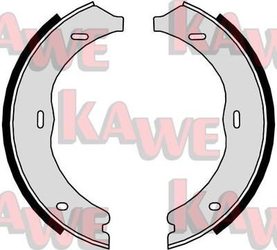 Kawe 09720 - Комплект гальм, ручник, парковка autocars.com.ua