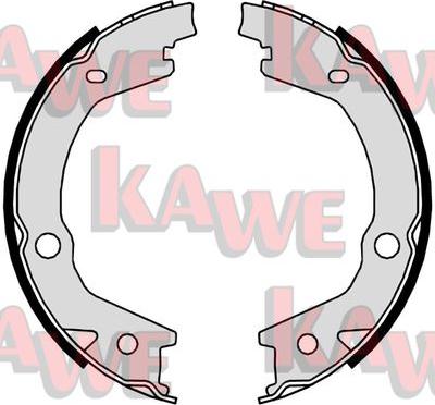Kawe 09800 - Комплект гальм, ручник, парковка autocars.com.ua
