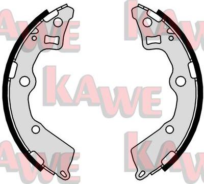 Kawe 09830 - Комплект тормозных колодок, барабанные autodnr.net