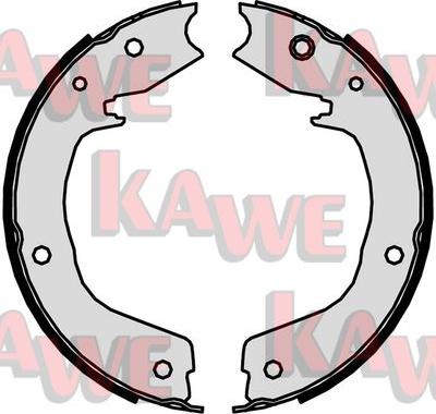 Kawe 09850 - Комплект гальм, ручник, парковка autocars.com.ua