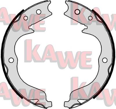 Kawe 09860 - Комплект тормозов, ручник, парковка autodnr.net