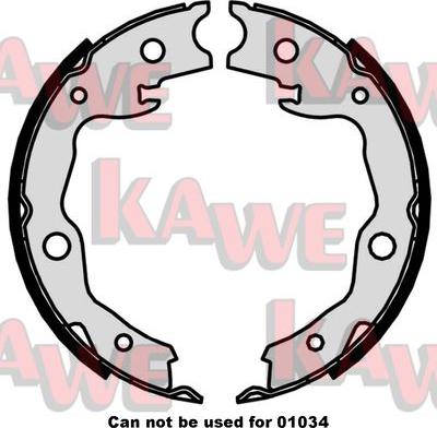 Kawe 09870 - Комплект тормозов, ручник, парковка autodnr.net