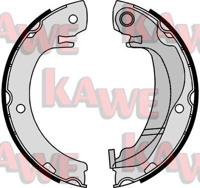 Kawe 09920 - Комплект тормозов, ручник, парковка autodnr.net