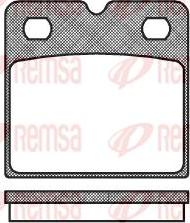Remsa D9717872 - Гальмівні колодки, дискові гальма autocars.com.ua