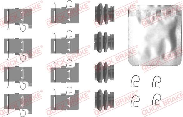 Kawe 109-0084 - Комплектуючі, колодки дискового гальма autocars.com.ua