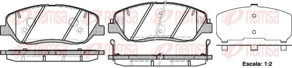 Kawe 1226 02 - Гальмівні колодки, дискові гальма autocars.com.ua