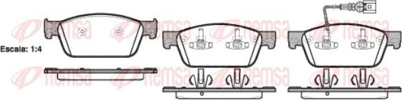 Kawe 1440 01 - Гальмівні колодки, дискові гальма autocars.com.ua