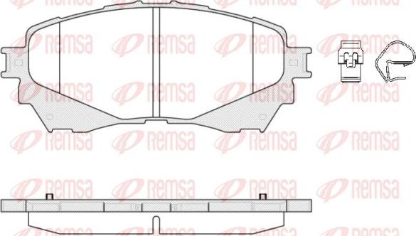 Kawe 1538 04 - Гальмівні колодки, дискові гальма autocars.com.ua