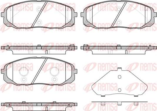 Kawe 1647 12 - Гальмівні колодки, дискові гальма autocars.com.ua