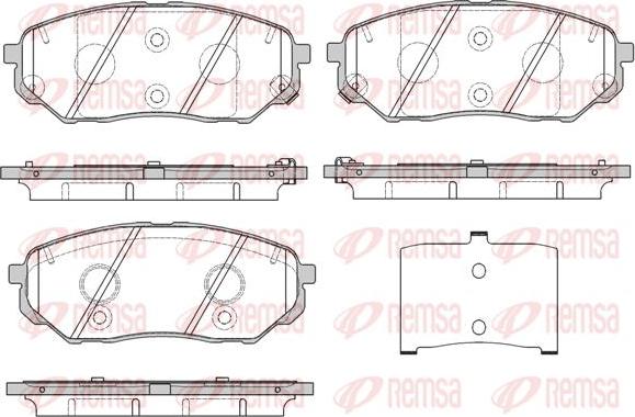 Kawe 1661 02 - Гальмівні колодки, дискові гальма autocars.com.ua