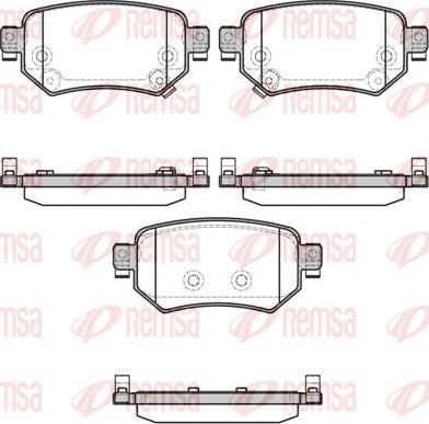 Kawe 1682 02 - Гальмівні колодки, дискові гальма autocars.com.ua