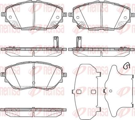 Kawe 1786 02 - Тормозные колодки, дисковые, комплект autodnr.net