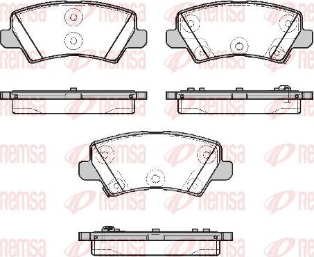 Kawe 1804 02 - Гальмівні колодки, дискові гальма autocars.com.ua