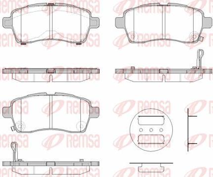 Kawe 183302 - Тормозные колодки, дисковые, комплект autodnr.net