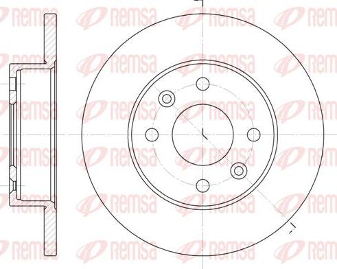 Kawe 6077 00 - Гальмівний диск autocars.com.ua