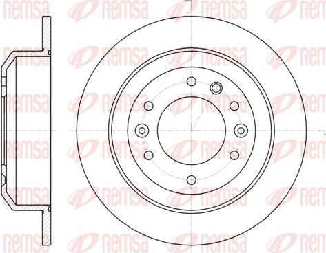 Kawe 61027 00 - Гальмівний диск autocars.com.ua