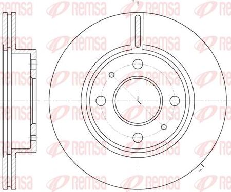 Kawe 6105 10 - Гальмівний диск autocars.com.ua