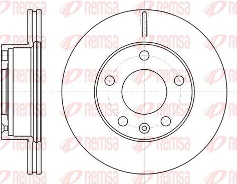 Kawe 61064 10 - Гальмівний диск autocars.com.ua