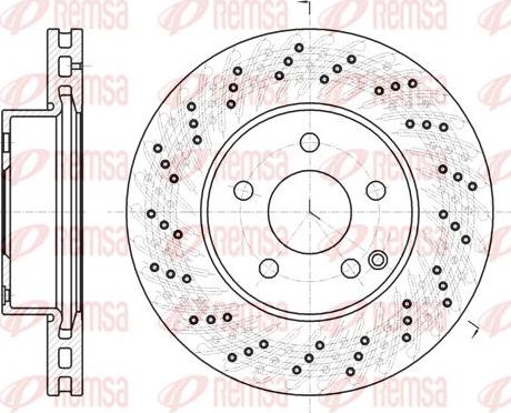 Kawe 61068 10 - Гальмівний диск autocars.com.ua