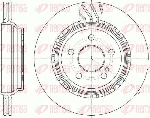 Kawe 61072 10 - Гальмівний диск autocars.com.ua