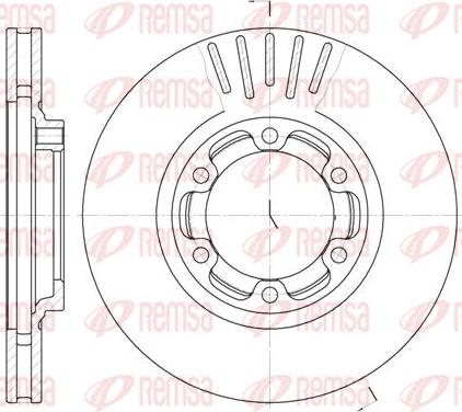 Kawe 61083 10 - Тормозной диск autodnr.net