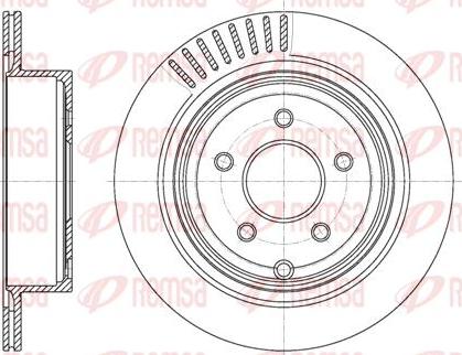 Kawe 61091 10 - Тормозной диск autodnr.net