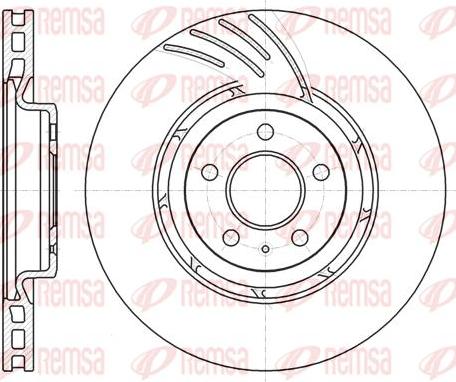 Kawe 61111 10 - Гальмівний диск autocars.com.ua