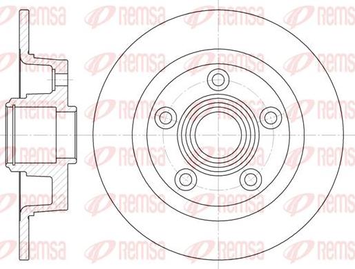 Kawe 61114 00 - Гальмівний диск autocars.com.ua